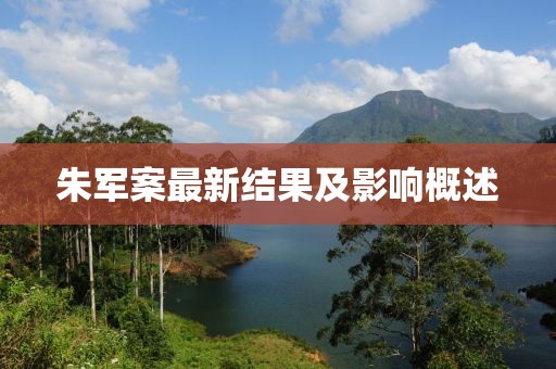 朱军案最新结果及影响概述