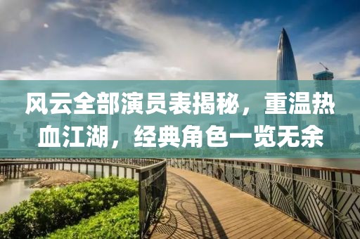 风云全部演员表揭秘，重温热血江湖，经典角色一览无余