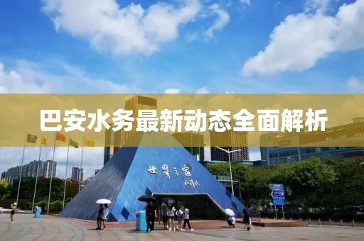 巴安水务最新动态全面解析