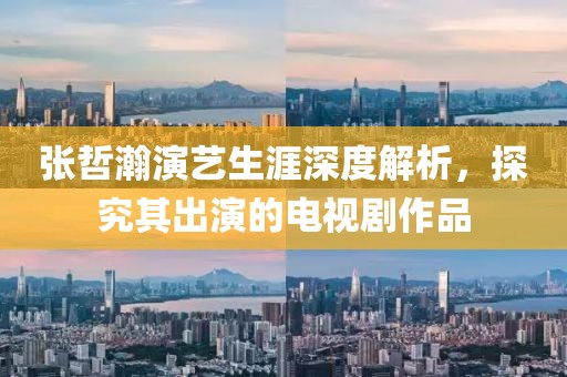 张哲瀚演艺生涯深度解析，探究其出演的电视剧作品