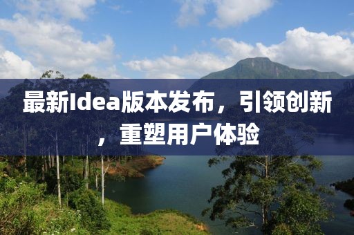 最新Idea版本发布，引领创新，重塑用户体验