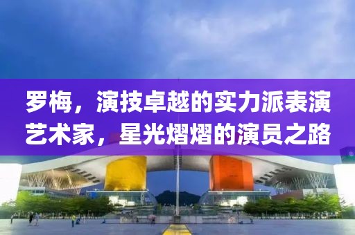 罗梅，演技卓越的实力派表演艺术家，星光熠熠的演员之路