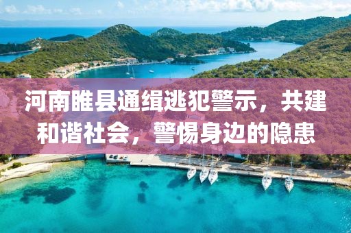 河南睢县通缉逃犯警示，共建和谐社会，警惕身边的隐患