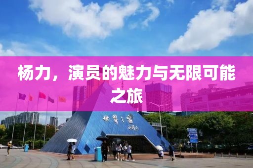 杨力，演员的魅力与无限可能之旅