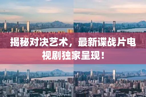 揭秘对决艺术，最新谍战片电视剧独家呈现！