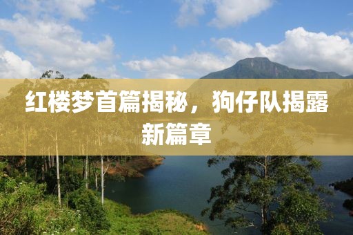 红楼梦首篇揭秘，狗仔队揭露新篇章