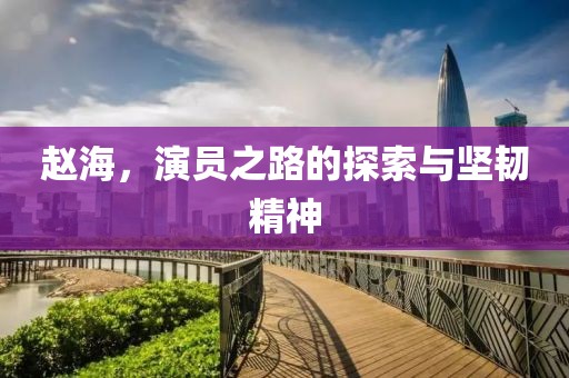 赵海，演员之路的探索与坚韧精神