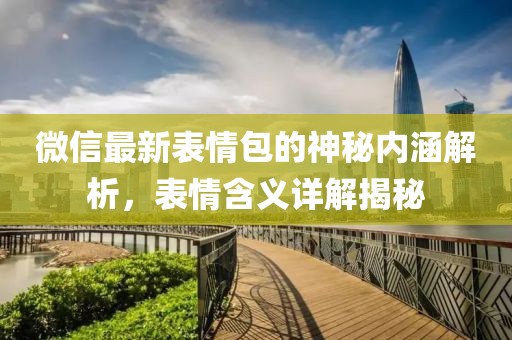 微信最新表情包的神秘内涵解析，表情含义详解揭秘
