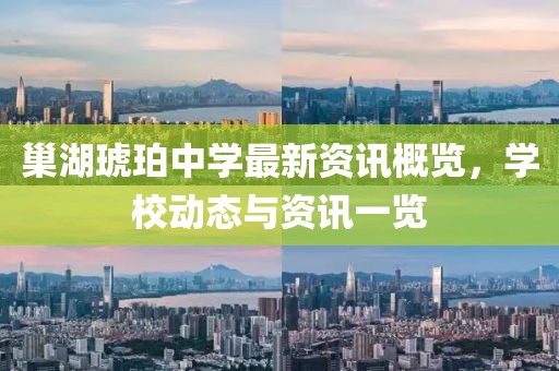 巢湖琥珀中学最新资讯概览，学校动态与资讯一览