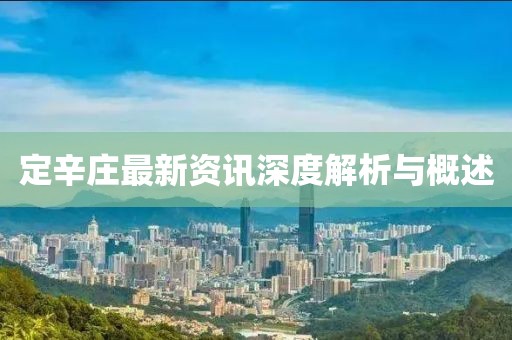 定辛庄最新资讯深度解析与概述