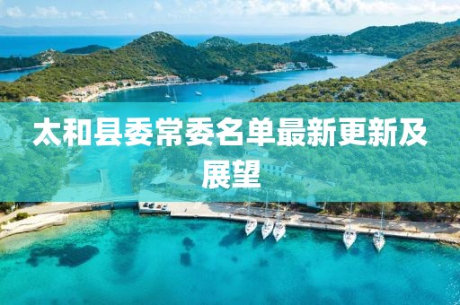 太和县委常委名单最新更新及展望