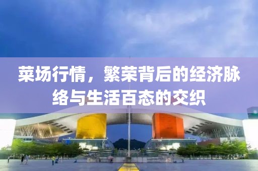 菜场行情，繁荣背后的经济脉络与生活百态的交织