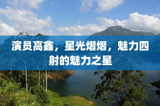 演员高鑫，星光熠熠，魅力四射的魅力之星