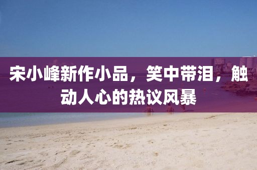 宋小峰新作小品，笑中带泪，触动人心的热议风暴