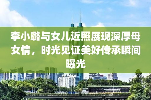 李小璐与女儿近照展现深厚母女情，时光见证美好传承瞬间曝光