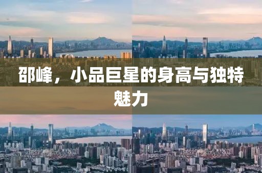 邵峰，小品巨星的身高与独特魅力
