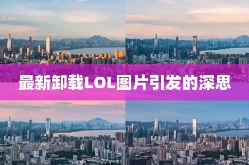 最新卸载LOL图片引发的深思