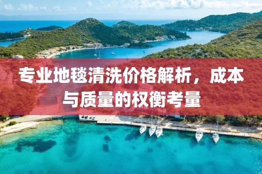 专业地毯清洗价格解析，成本与质量的权衡考量