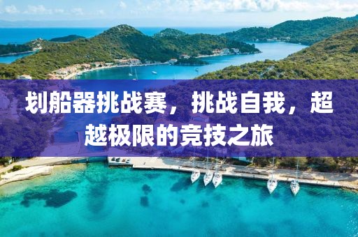 划船器挑战赛，挑战自我，超越极限的竞技之旅