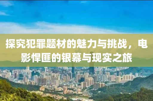 探究犯罪题材的魅力与挑战，电影悍匪的银幕与现实之旅