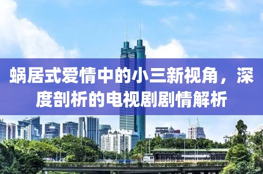蜗居式爱情中的小三新视角，深度剖析的电视剧剧情解析