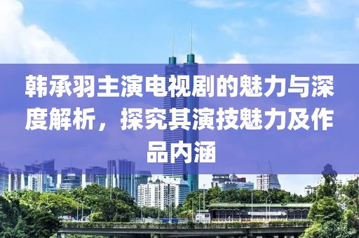 韩承羽主演电视剧的魅力与深度解析，探究其演技魅力及作品内涵