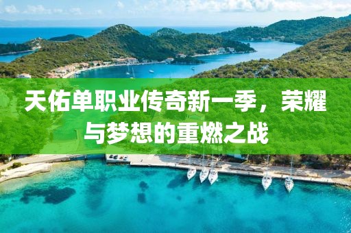 天佑单职业传奇新一季，荣耀与梦想的重燃之战