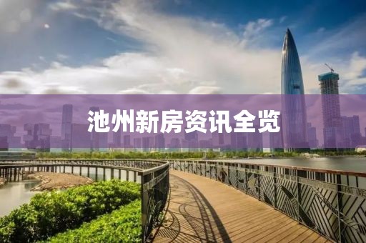 池州新房资讯全览