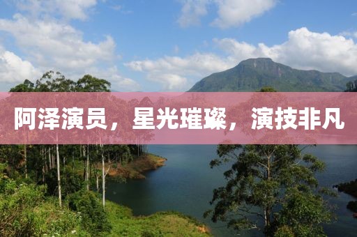 阿泽演员，星光璀璨，演技非凡