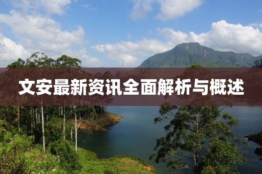 文安最新资讯全面解析与概述