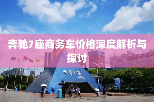 奔驰7座商务车价格深度解析与探讨
