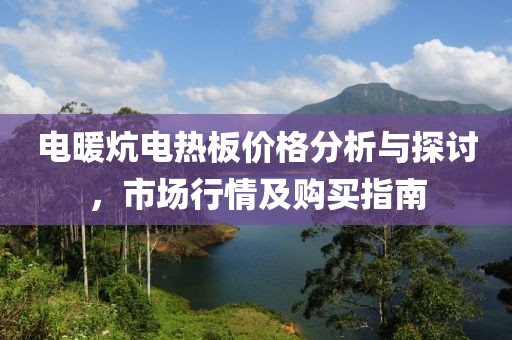 电暖炕电热板价格分析与探讨，市场行情及购买指南
