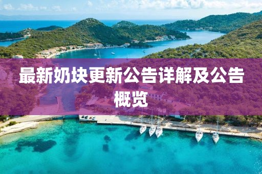 最新奶块更新公告详解及公告概览