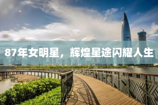 87年女明星,辉煌星途闪耀人生