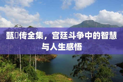 甄嬛传全集,宫廷斗争中的智慧与人生感悟
