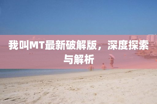 我叫MT最新破解版,深度探索与解析