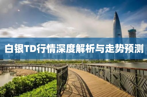 白银TD行情深度解析与走势预测