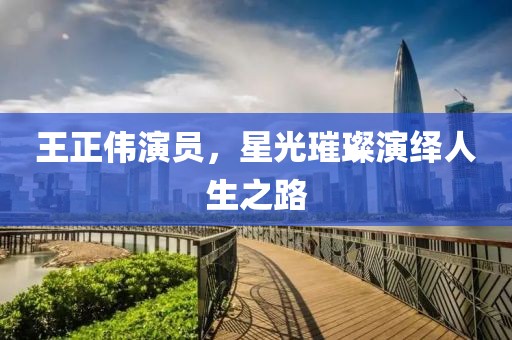王正伟演员,星光璀璨演绎人生之路