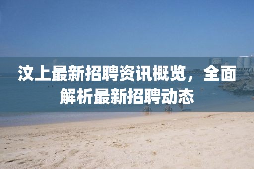 汶上最新招聘资讯概览,全面解析最新招聘动态