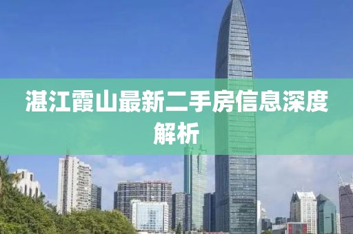 湛江霞山最新二手房信息深度解析