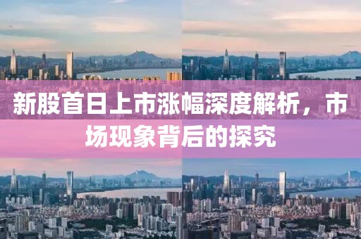 新股首日上市涨幅深度解析，市场现象背后的探究
