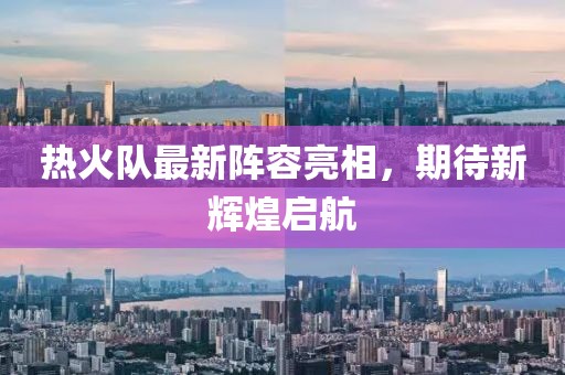 热火队最新阵容亮相，期待新辉煌启航